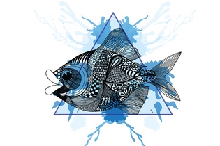 В треугольнике рыба
